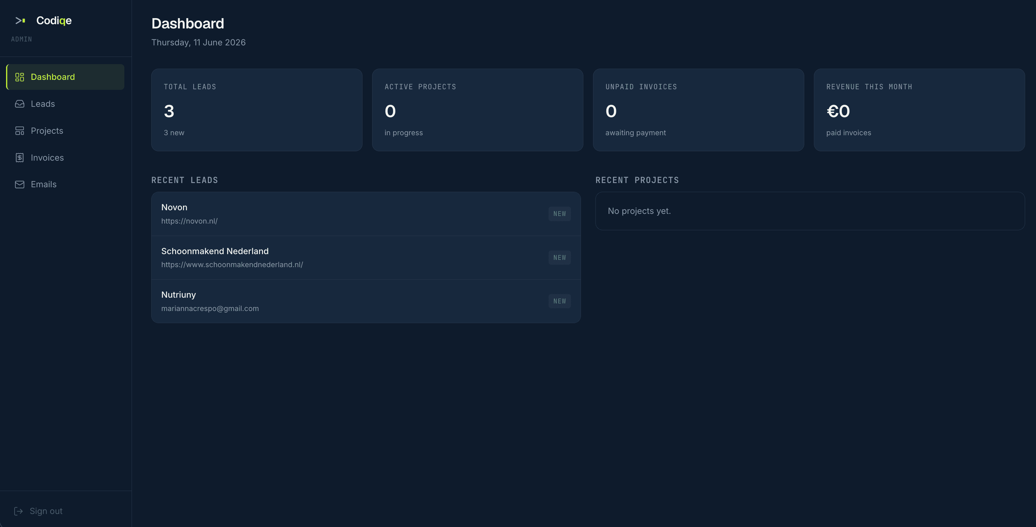 Business management platform